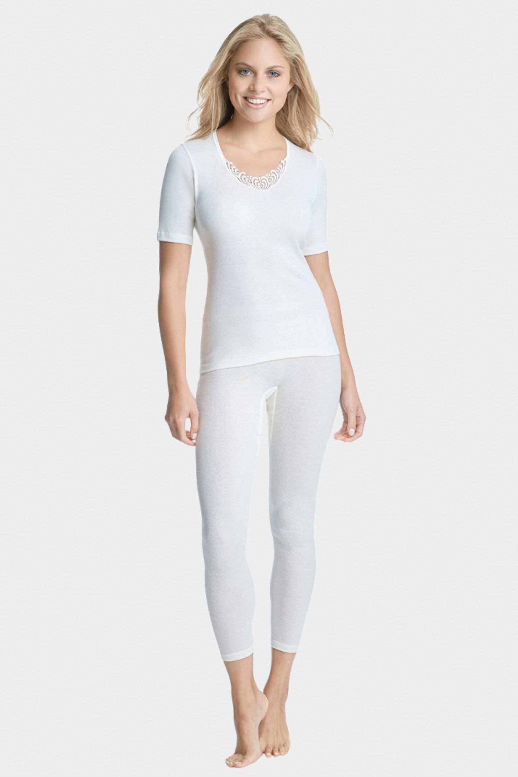 lange Hose Baumwolle/Angora