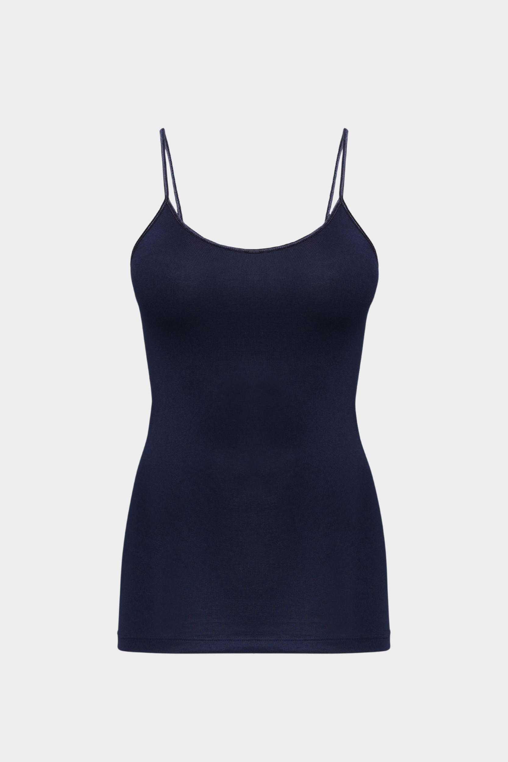 Trägerhemd mit Glanzband