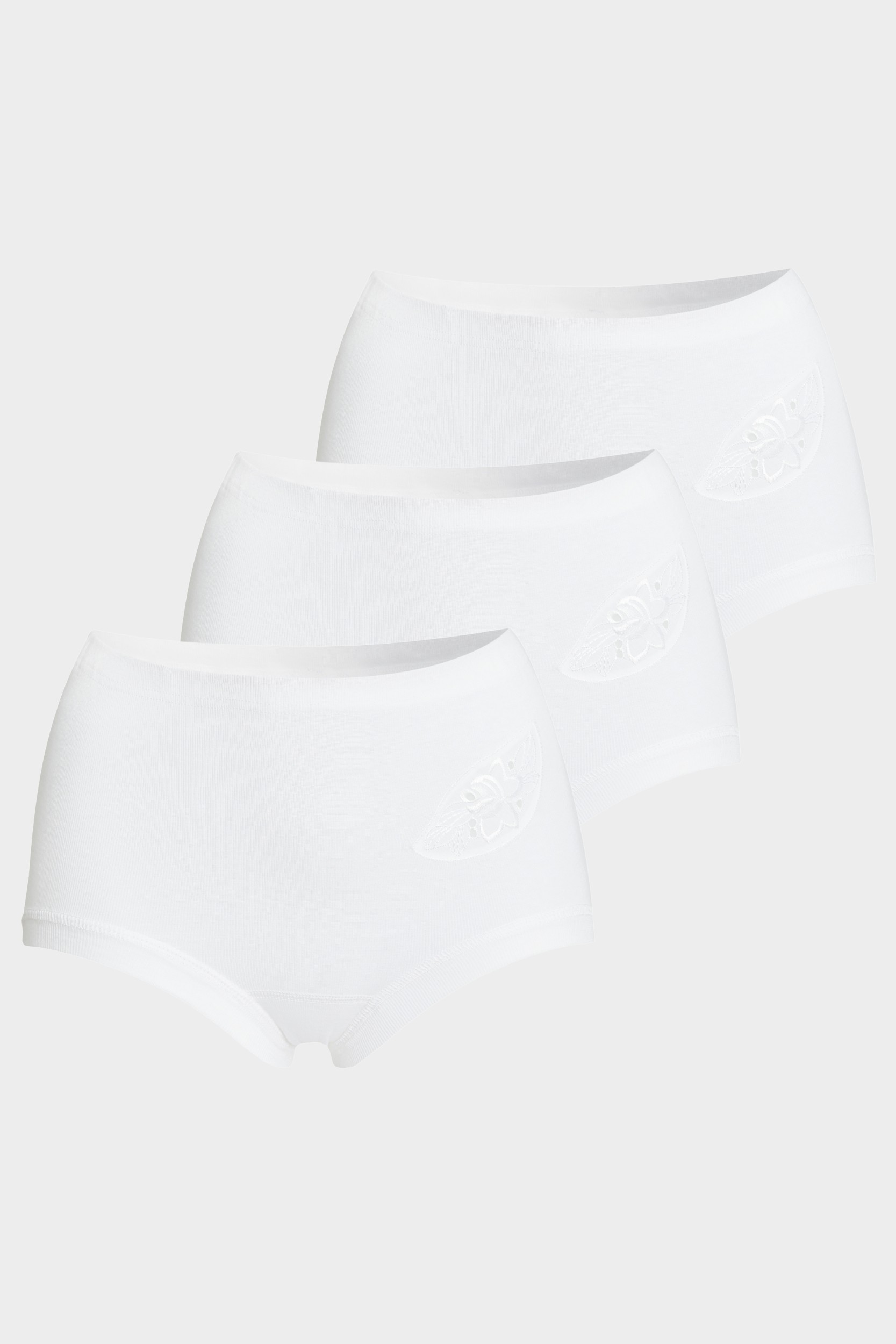 Taillenslip mit Blumenmotiv 3er Pack