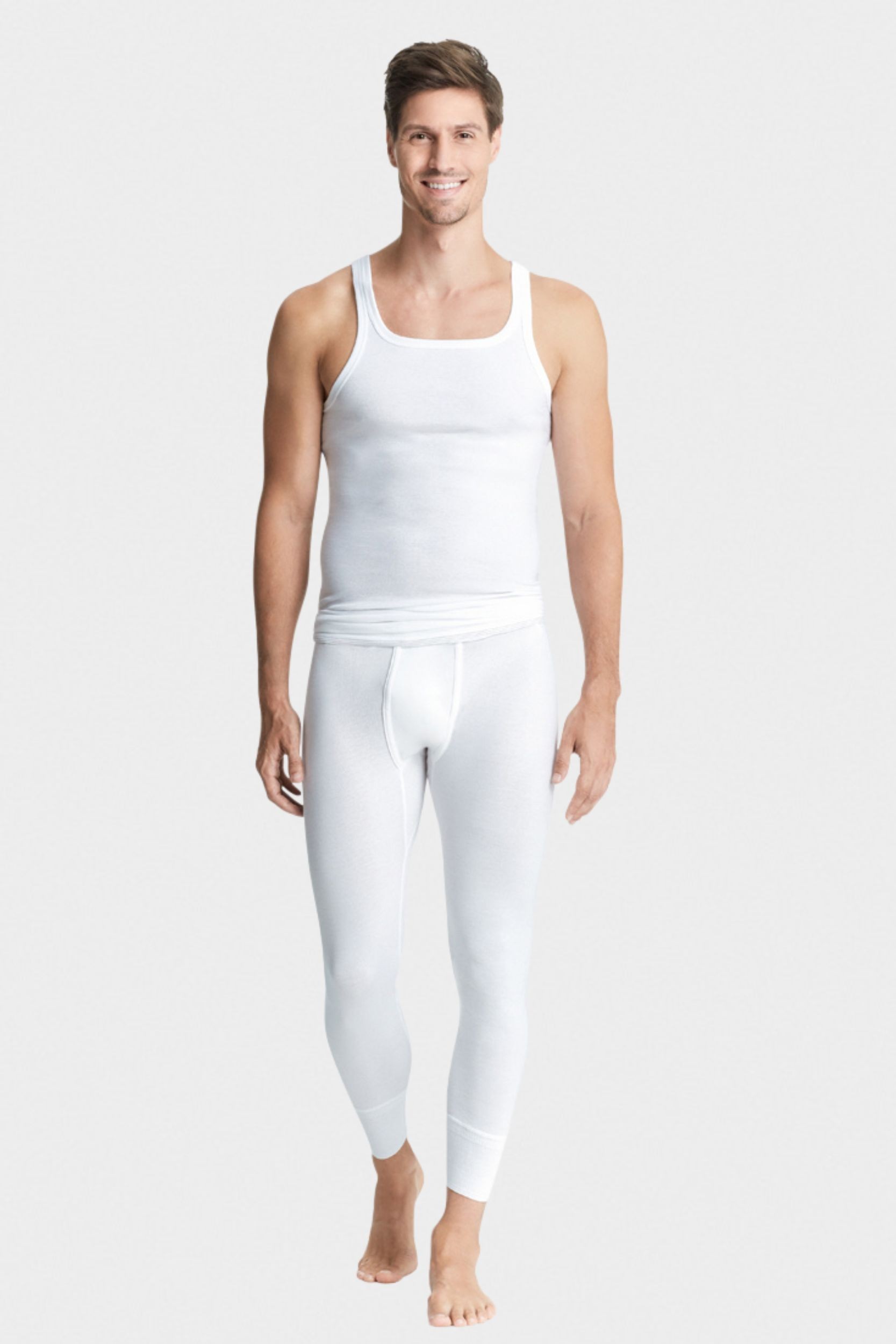 lange Baumwollhose mit Eingriff