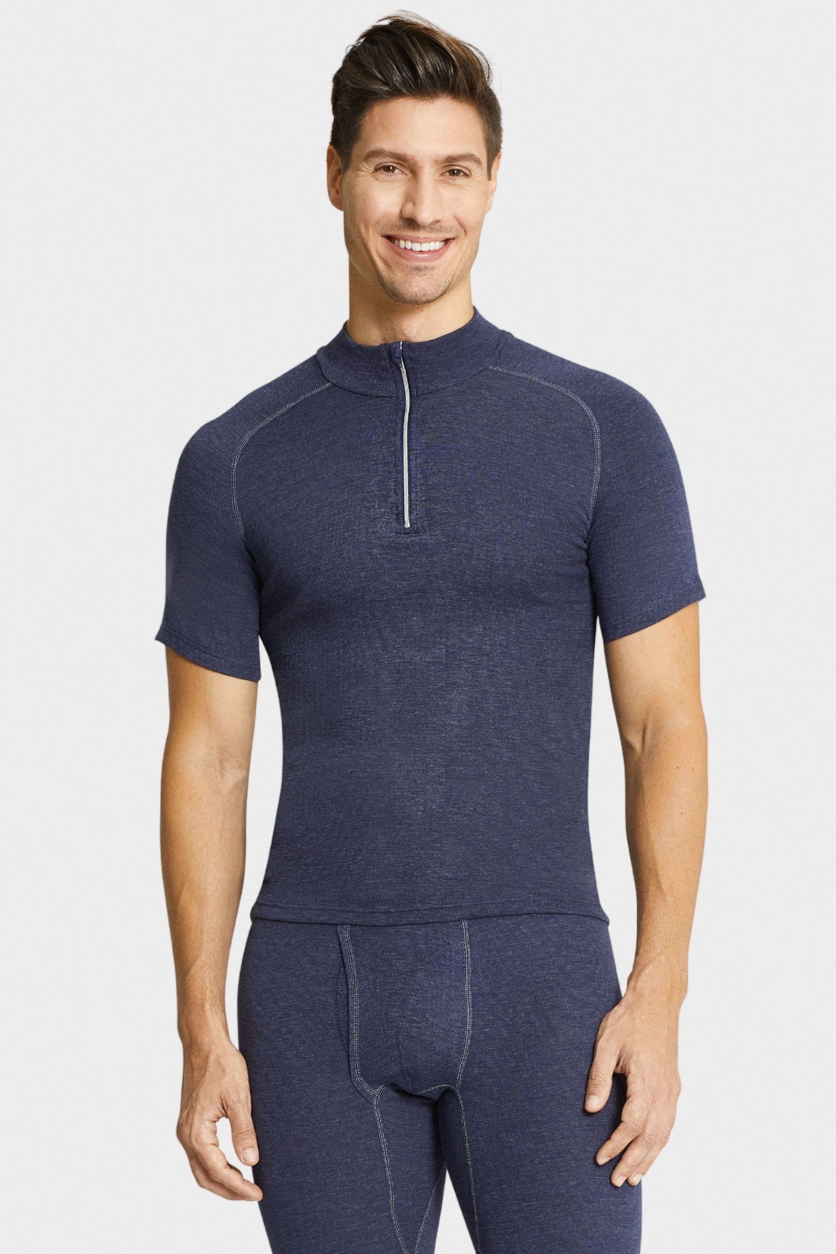 Thermo kurzarm Shirt mit Zipper